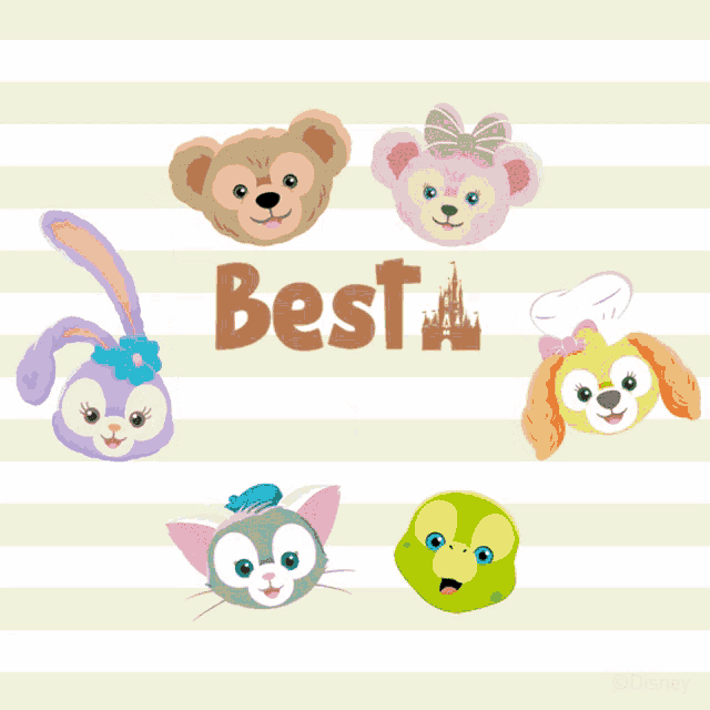 a poster that says best friends with disney characters