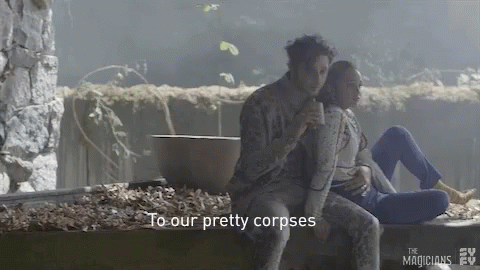 Cheers To Our Pretty Corpses GIF - Cheers To Our Pretty Corpses Hale Appleman GIFs