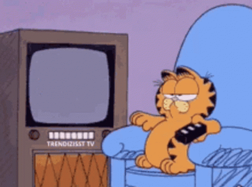 Coronavirus Garfield GIF - Coronavirus Garfield Watching Tv GIFs