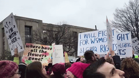 Womens March GIF - Womens March Womens Rights Human Rights GIFs