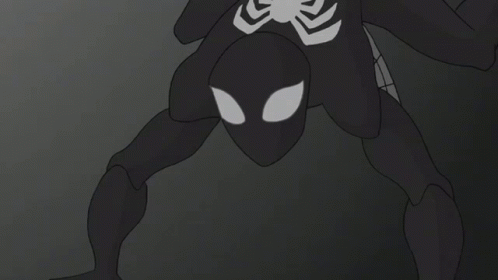 Black Spiderman Spectacular Spider Man GIF - Black Spiderman Spectacular Spider Man Venom GIFs