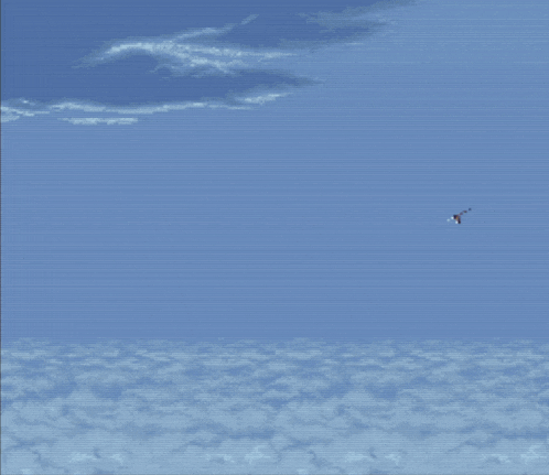 a video game screen shows a plane flying in the sky and the words this is just the beginning