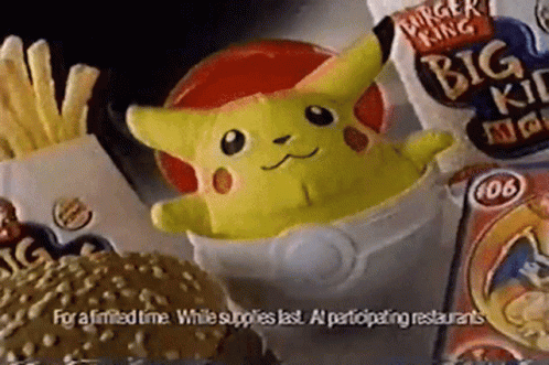 Burger King Pokemon GIF - Burger King Pokemon Burger King Kids Meal GIFs