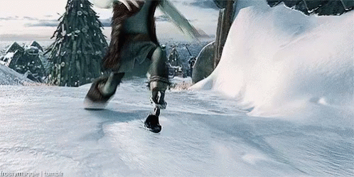 Hiccup Slips - How To Train Your Dragon GIF