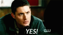 Yes GIF - Yes Deanwinchester Supernatural GIFs