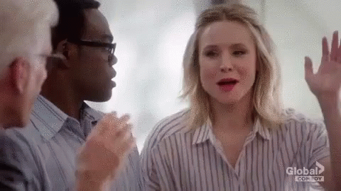 Choca Esos Cinco Choca GIF - Choca Esos Cinco Choca The Good Place GIFs