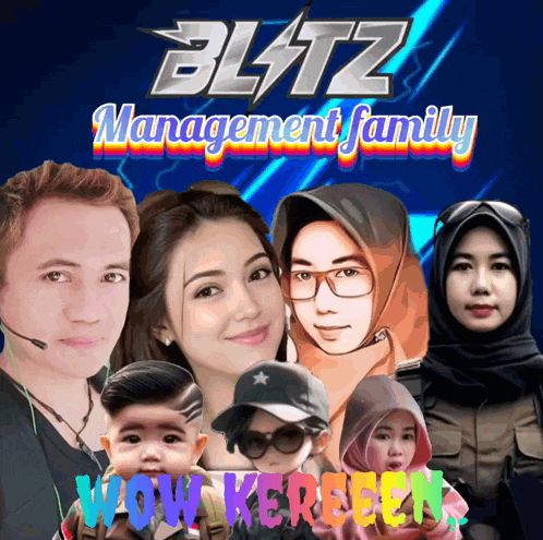 a poster for blitz management family wow keretaen