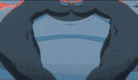 a pixel art drawing of a man with a heart in his chest