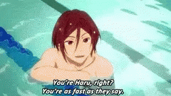 Free Youre As Fast As They Say GIF - Free Youre As Fast As They Say Iwatobi Swim Club GIFs