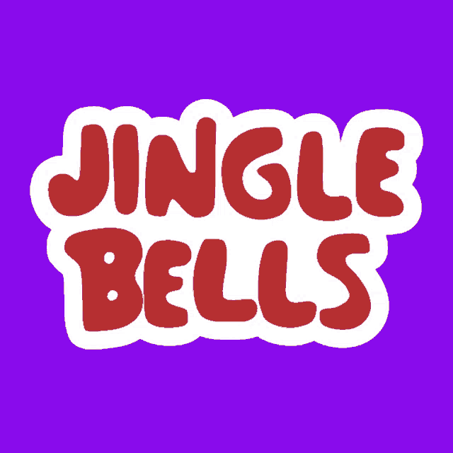 a purple background with the words jingle belly written in red