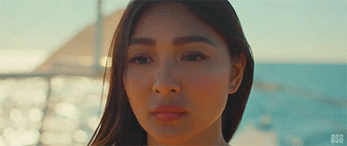 Nadine Lustre Looking From Far GIF