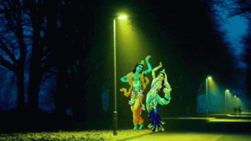 Lord Krishna Changing Colors GIF - Lord Krishna Changing Colors Lights GIFs