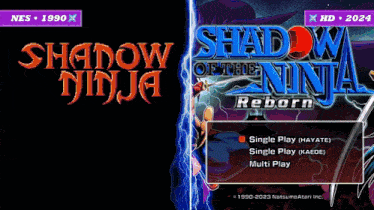 a video game called shadow of the ninja reborn has a single play option