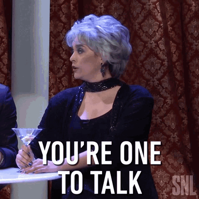 Youre One To Talk Cecily Strong GIF - Youre One To Talk Cecily Strong Saturday Night Live GIFs