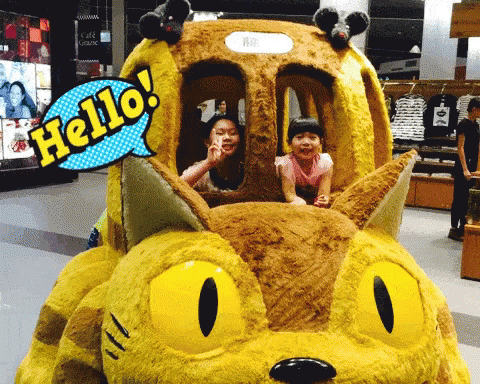 Hello Cat Bus GIF - Hello Cat Bus GIFs