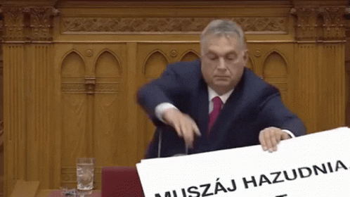 Orbán Hadházy GIF - Orbán Hadházy Tábla GIFs