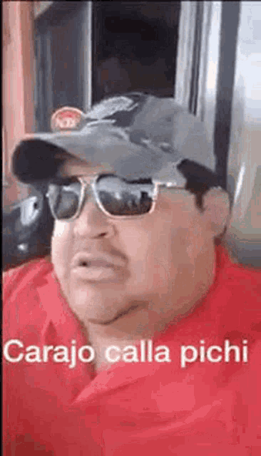 Cursing Carajo Calla Pichi GIF - Cursing Carajo Calla Pichi Sunglasses GIFs