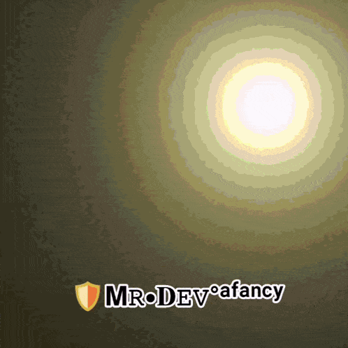 a logo for mr dev afancy with a shield in the corner