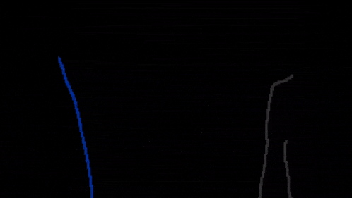 a pixel art drawing of two hands tied together
