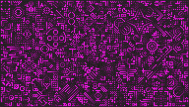 a purple pixel art pattern on a purple background