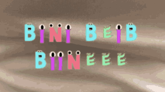 a sign that says bini beib bineeee
