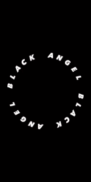 a picture of a woman with a microphone and the words black angel around her