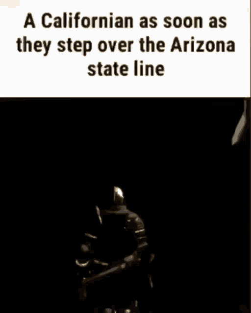 a californian as soon as they step over the arizona state line is shown in a video game .