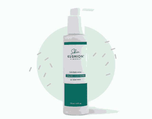 a bottle of skin monat branded body wash on a white background