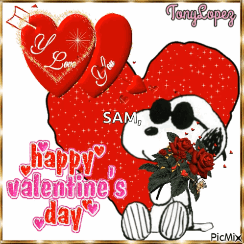 Happy Valentines Day Snoopy GIF - Happy Valentines Day Snoopy I Love You GIFs