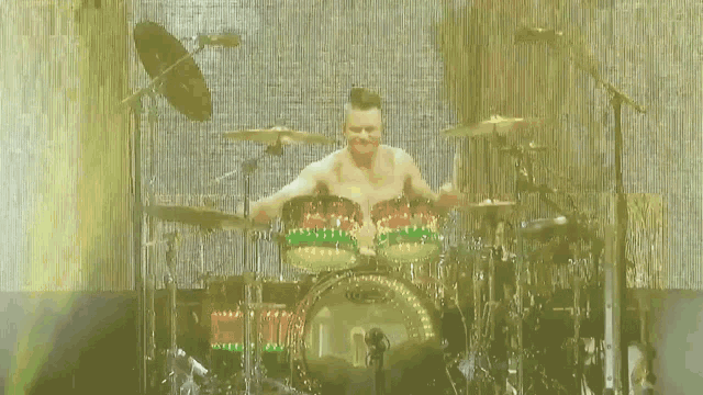 Playing Drums No Doubt GIF - Playing Drums No Doubt Sunday Morning Song GIFs