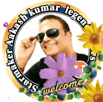 a sticker with a man wearing sunglasses and the words welcome