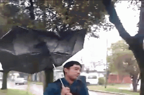 Paraguas Roto GIF - Paraguas Roto Lluvia GIFs