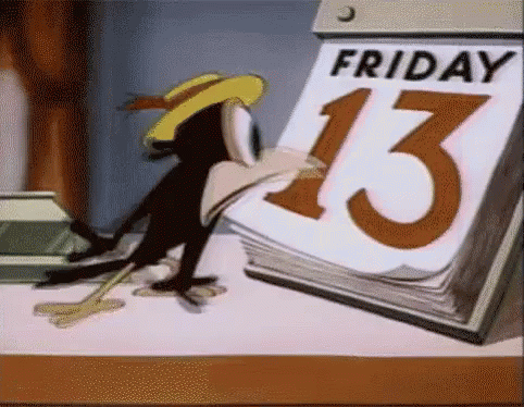 Friday 13 Crow GIF - Friday The Thirteenth Friday The13th Scary GIFs