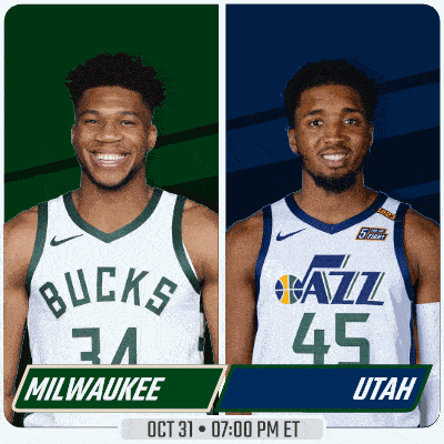 two basketball players for the milwaukee bucks and utah jazz
