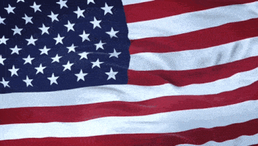 a close up of an american flag with white stars on it