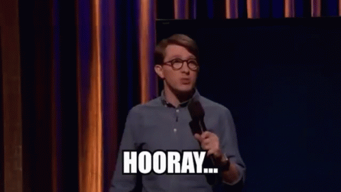 Hooray James Veitch GIF - Hooray James Veitch Happy GIFs