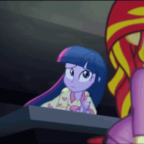 twilight sparkle and sunset shimmer from my little pony