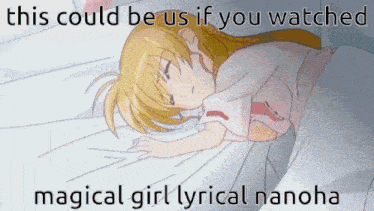 This Could Be Us If You Watched Magical Girl Lyrical Nanoha Nanoha Strikers GIF - This Could Be Us If You Watched Magical Girl Lyrical Nanoha Nanoha Strikers Nanofate GIFs