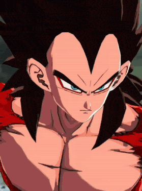 a close up of a cartoon character with a red shirt on