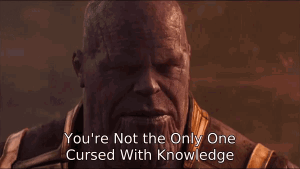 Thanos Youre Not The Only One Cursed With Knowledge GIF - Thanos Youre Not The Only One Cursed With Knowledge GIFs