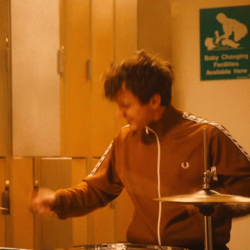 Playing Drums Dean Gavin GIF - Playing Drums Dean Gavin The Academic GIFs