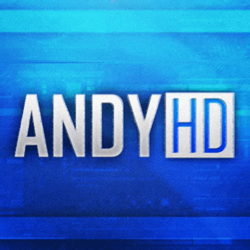 Andy Hd Text GIF - Andy Hd Text Blue Background GIFs