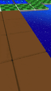 a computer generated image of a checkered board with the letters l and r on it