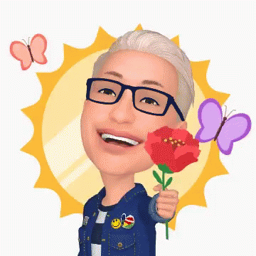 Ar Emoji Flowers For You GIF - Ar Emoji Flowers For You Love You GIFs