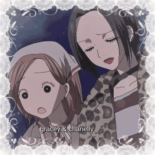 a picture of gracey and chanelly from a cartoon