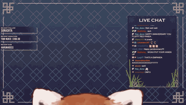 a screen shot of a live chat with a fox