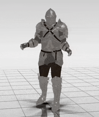 a black and white drawing of a knight in armor running