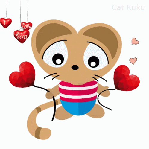 Cat Kuku Love GIF - Cat Kuku Love Love You GIFs