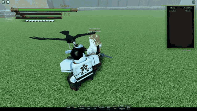 a screenshot of a video game shows a crow and a cat