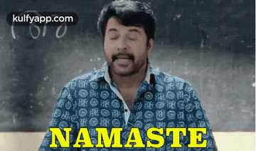 Namaste.Gif GIF - Namaste Pullikkaranstaraa Malayalammmootty GIFs